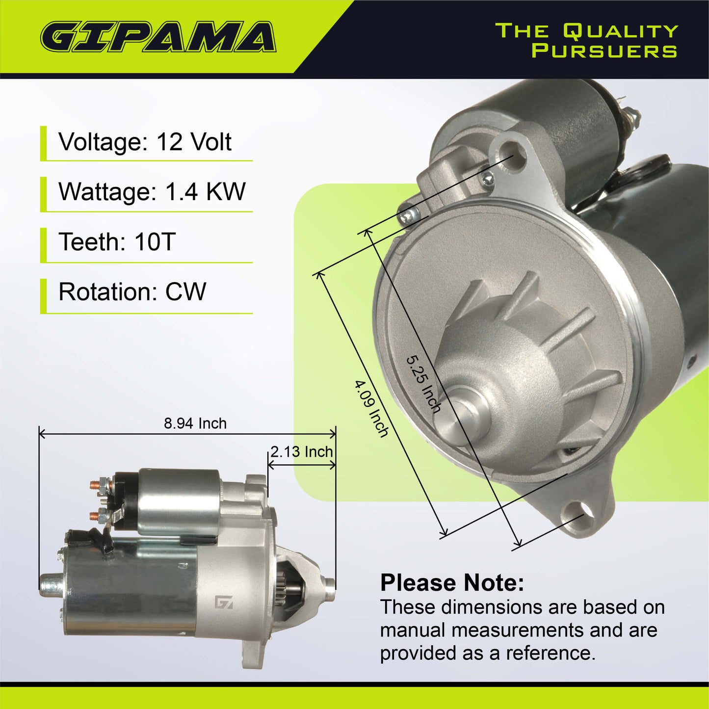 GIPAMA 3268N Starter for Ford F150/F250/F350 E150/E250/E350 Mustang Bronco Country Squire Econoline Super Duty LTD Crown Victoria Thunderbird Lincoln Mark VII Town Car Mercury Colony Park Cougar Grand