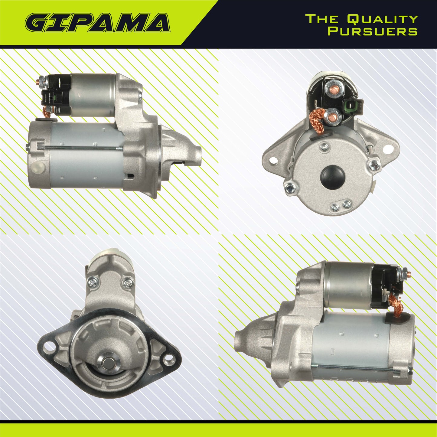 GIPAMA 17841N Starter for Toyota Corolla L4 1.8L 2003 2004 2005 2006 2007 2008 Matrix L4 1.8L Pontiac Vibe L4 1.8L Starter Motor 17841N