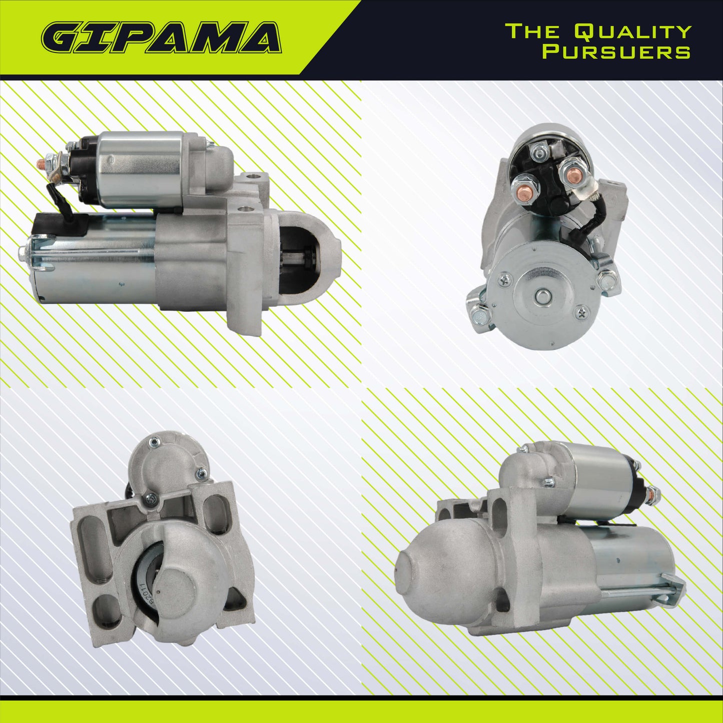 GIPAMA Starter for 2003-2008 Buick Cadillac Chevrolet GMC Isuzu SAAB 4.8L 5.3L 03 04 05 06 07 08, V8 Gas Engin, 89018123 8000045 410-12257 SDR0270, (6494N)