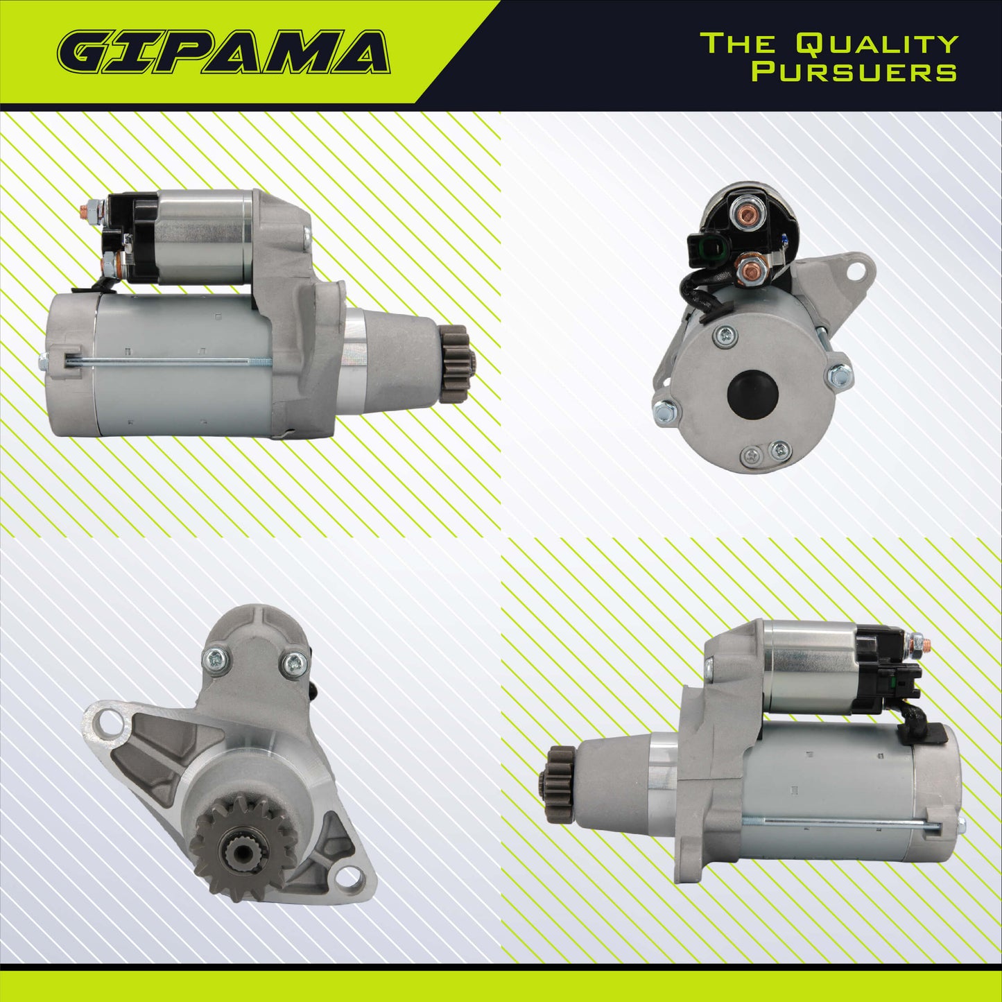 Gipama Starter 17825N for Lexus ES300/330/350/RX330/350/NX200T, Scion TC/XB L4 2.4L, Toyota Avalon/Camry/Highlander/Rav4/Sienna/Solara/Venza(17825)