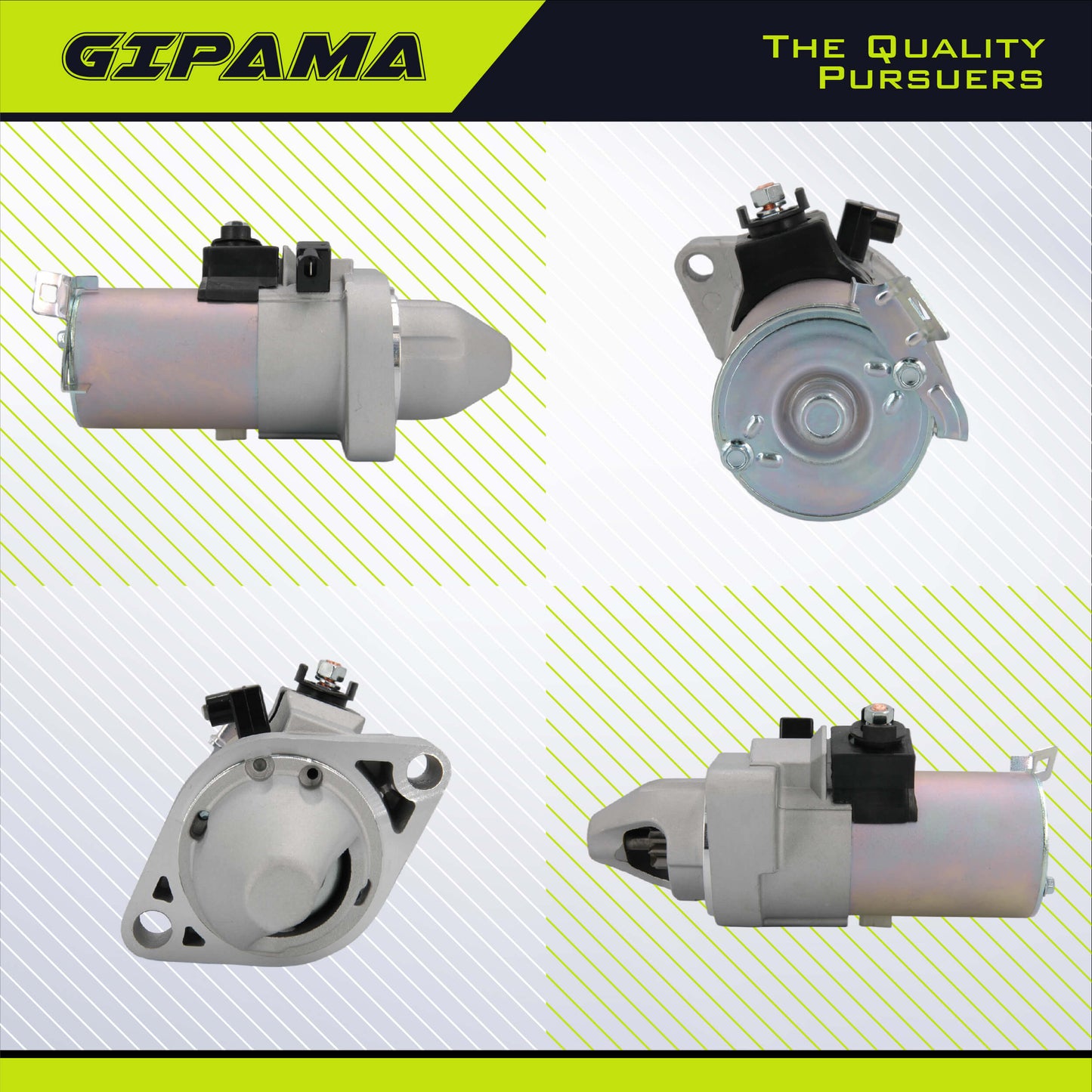 GIPAMA Starter for Honda CR-V L4 Engine 2.4L 2002 2003 2004 2005 2006,Starter Motor (17844N)