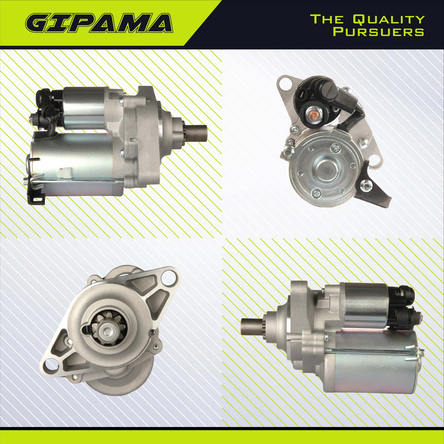 GIPAMA 17728 Starter for Honda Accord 95-07,Starter for Honda Odyssey 99-06,Starter for Honda Pilot 03-05,Starter for Acura CL V6 97-03, Acura MDX 01-02, Acura TL 99-06,2.7l 3.0L 3.2L 3.5L Engine