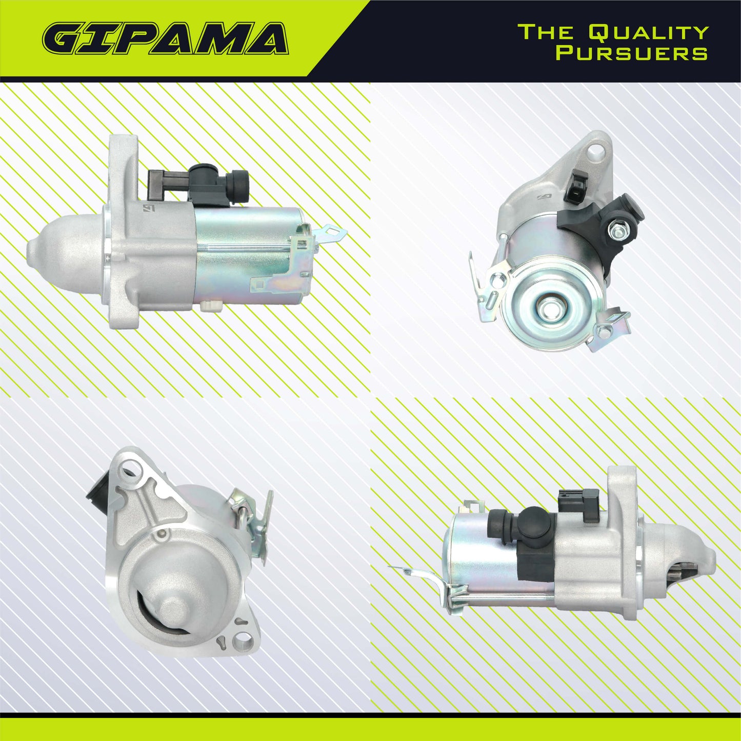 GIPAMA New Starter for Honda Civic 1.8L 2012-2015, HR-V 1.8L 2016-2022, Acura ILX 2.0L 2013-2015, L4 Engine. OE#: 31200-R1A-A01 31200-R0A-004 31200-RIA-A11,Starter Motor 19264N, 19159N