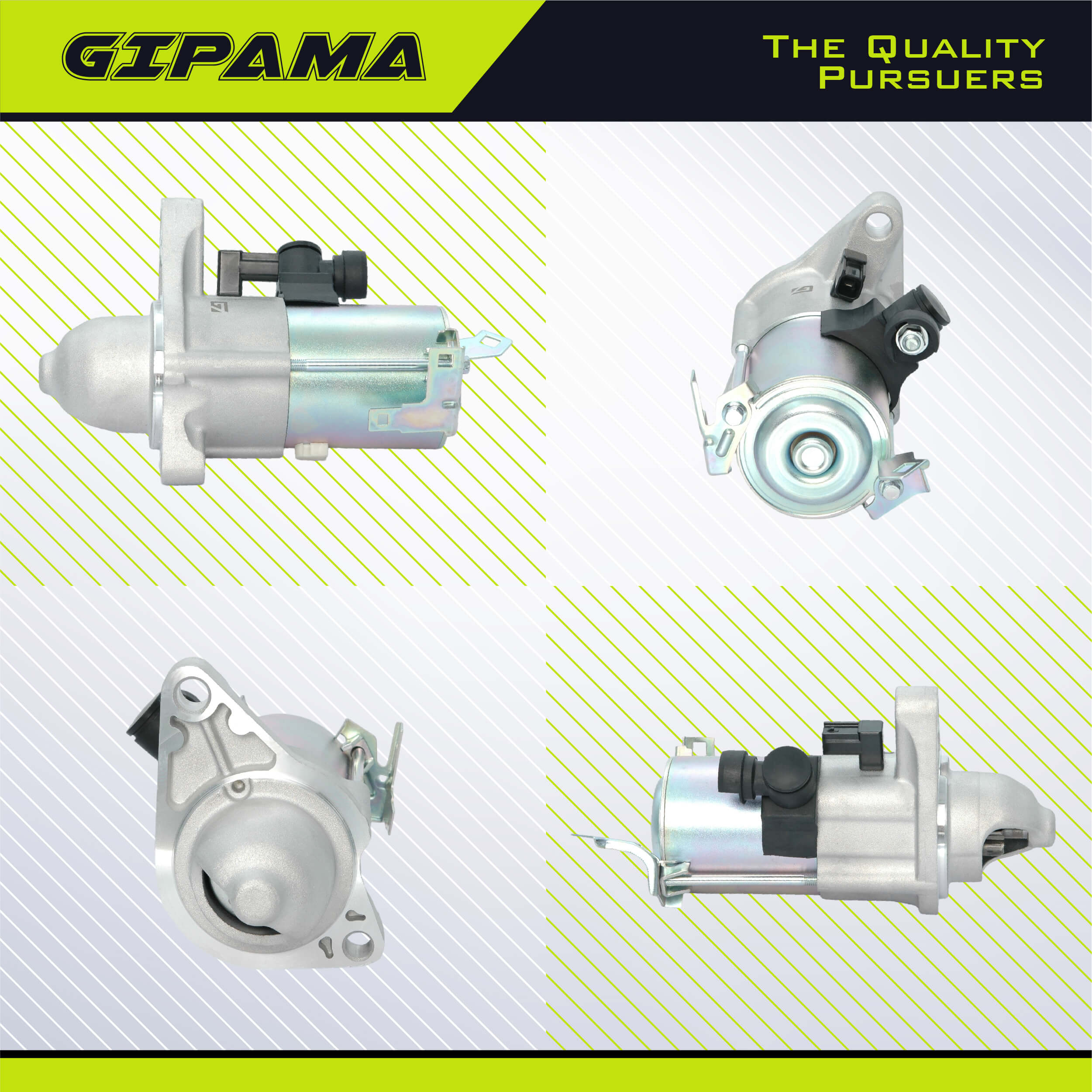 GIPAMA Starter for Honda Civic 1.8L 2012-2015, HR-V 1.8L 2016-2022, Acura ILX 2.0L 2013-2015, L4 Engine. (19264N, 19159N)