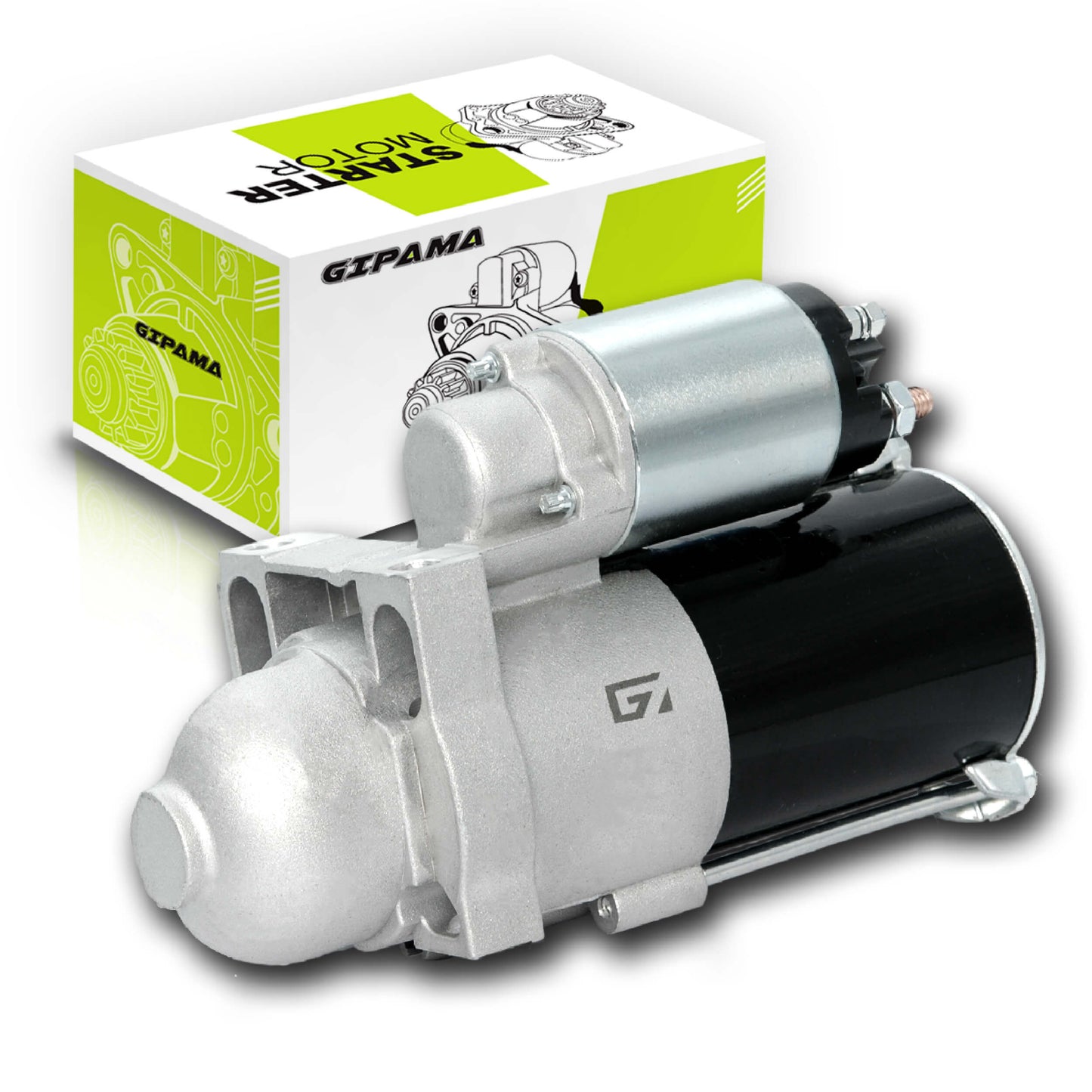 GIPAMA 6489 Starter for V8 4.8L 5.3L 1999-2003 Chevy Silverado 1500 Tahoe Suburban, GMC Sierra 1500 Yukon,Cadillac Escalade Chevy Avalanche,Chevy Express 1500/2500,Chevy Savana 1500/2500(6489N)