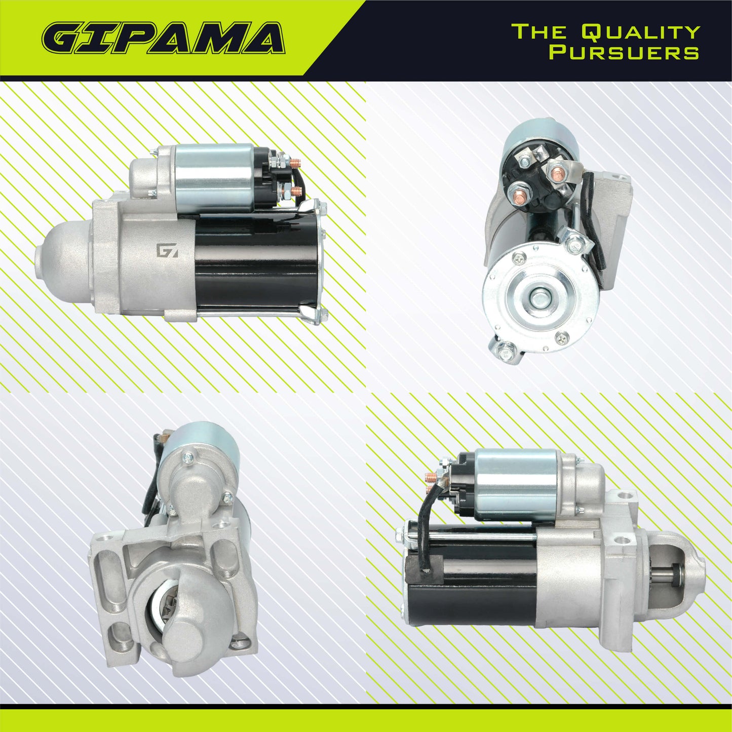 GIPAMA 6489 Starter for V8 4.8L 5.3L 1999-2003 Chevy Silverado 1500 Tahoe Suburban, GMC Sierra 1500 Yukon,Cadillac Escalade Chevy Avalanche,Chevy Express 1500/2500,Chevy Savana 1500/2500(6489N)