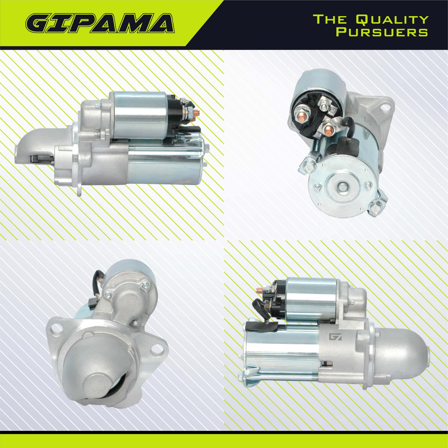 GIPAMA 6493 Starter for 02-05 Chevrolet Cavalier, 04-07 Malibu, 05-07 Cobalt 2.0 2.2 2.4L, 03-07 Saturn Ion, 02-07 Vue, 02-05 Pontiac Sunfire Grand Am 2.2L,L4 Engine(6493N)