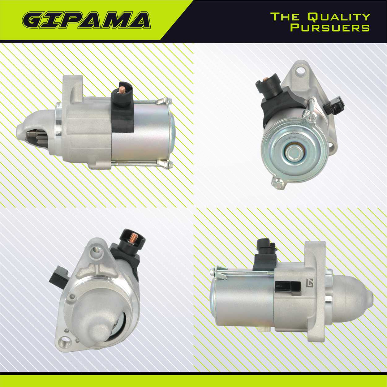 GIPAMA Starter for Honda Fit 2015 2016 2017 2018 2019 2020, L4 1.5L, 31200-5R7-A01 31200-5R7-A02 SM-74015,(30639N)