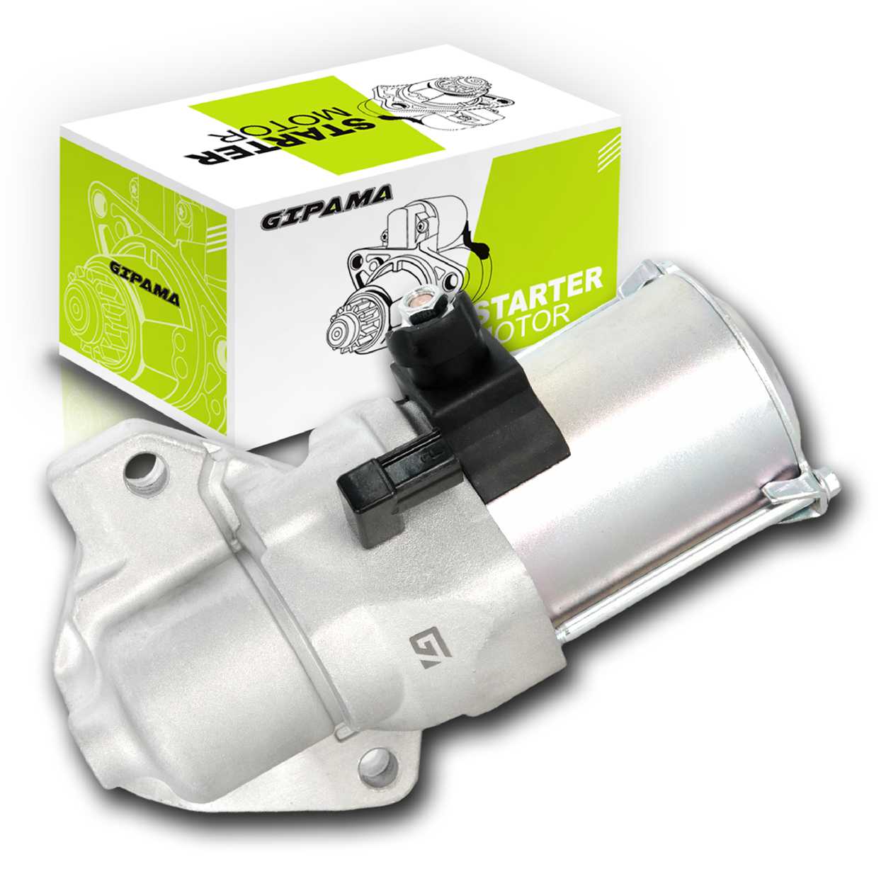 GIPAMA 19252 Starter for Acura RLX 2014 2015 2016 2017,Honda Accord 2013 2014 2015 2016 2017,Honda Crosstour 2013 2014 2015, V6 3.5L,31200-5G0-A02 31200-5G0-A04 SM740-11,19252N Starer