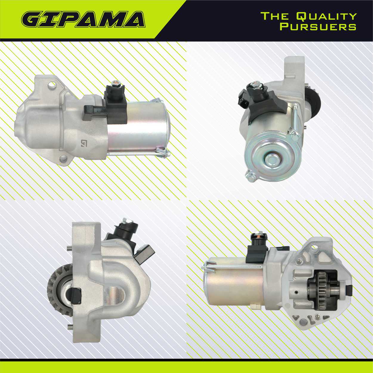 GIPAMA 19252 Starter for Acura RLX 2014 2015 2016 2017,Honda Accord 2013 2014 2015 2016 2017,Honda Crosstour 2013 2014 2015, V6 3.5L,31200-5G0-A02 31200-5G0-A04 SM740-11,19252N Starer