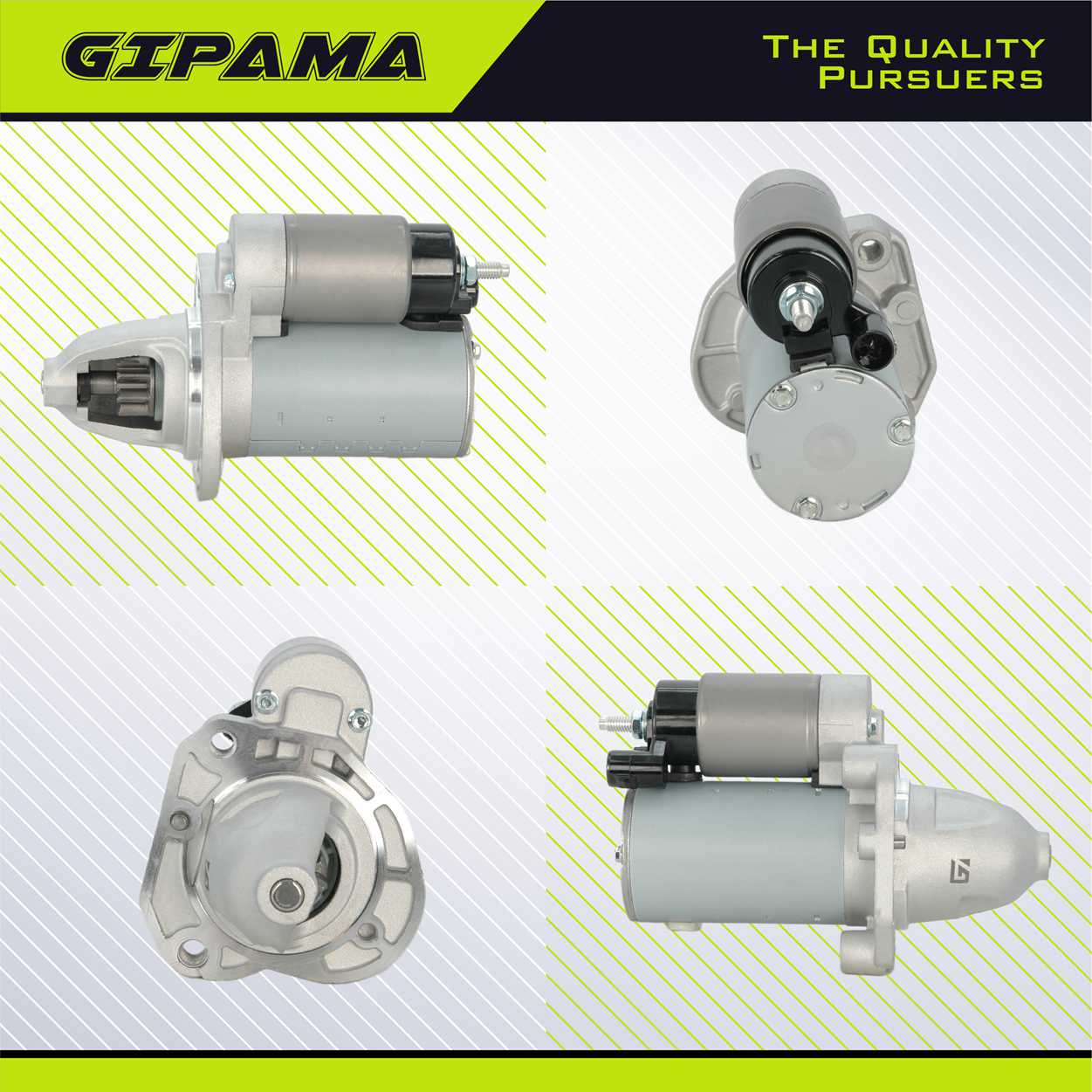 GIPAMA Starter for Jeep Wrangler 2012-2023, Dodge Ram 1500 2015-2023,Dodge Charger 2017-2023,Dodge Challenger 2017-2023, Chrysler 300 2017-2023, V6 3.6L(19202N)