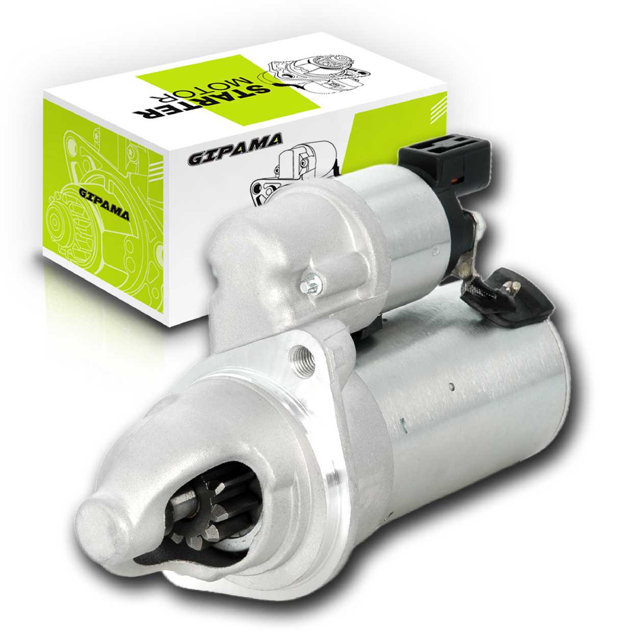 GIPAMA Starter for 09-14 Hyundai Sonata, 10-14 Santa Fe Sport, 12-14 Kia Optima, 11-14 Sorento, L4 2.4L（19090N)