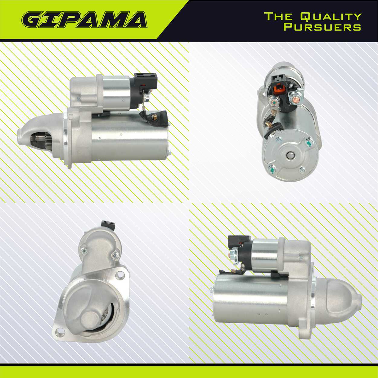 GIPAMA Starter for 09-14 Hyundai Sonata, 10-14 Santa Fe Sport, 12-14 Kia Optima, 11-14 Sorento, L4 2.4L（19090N)