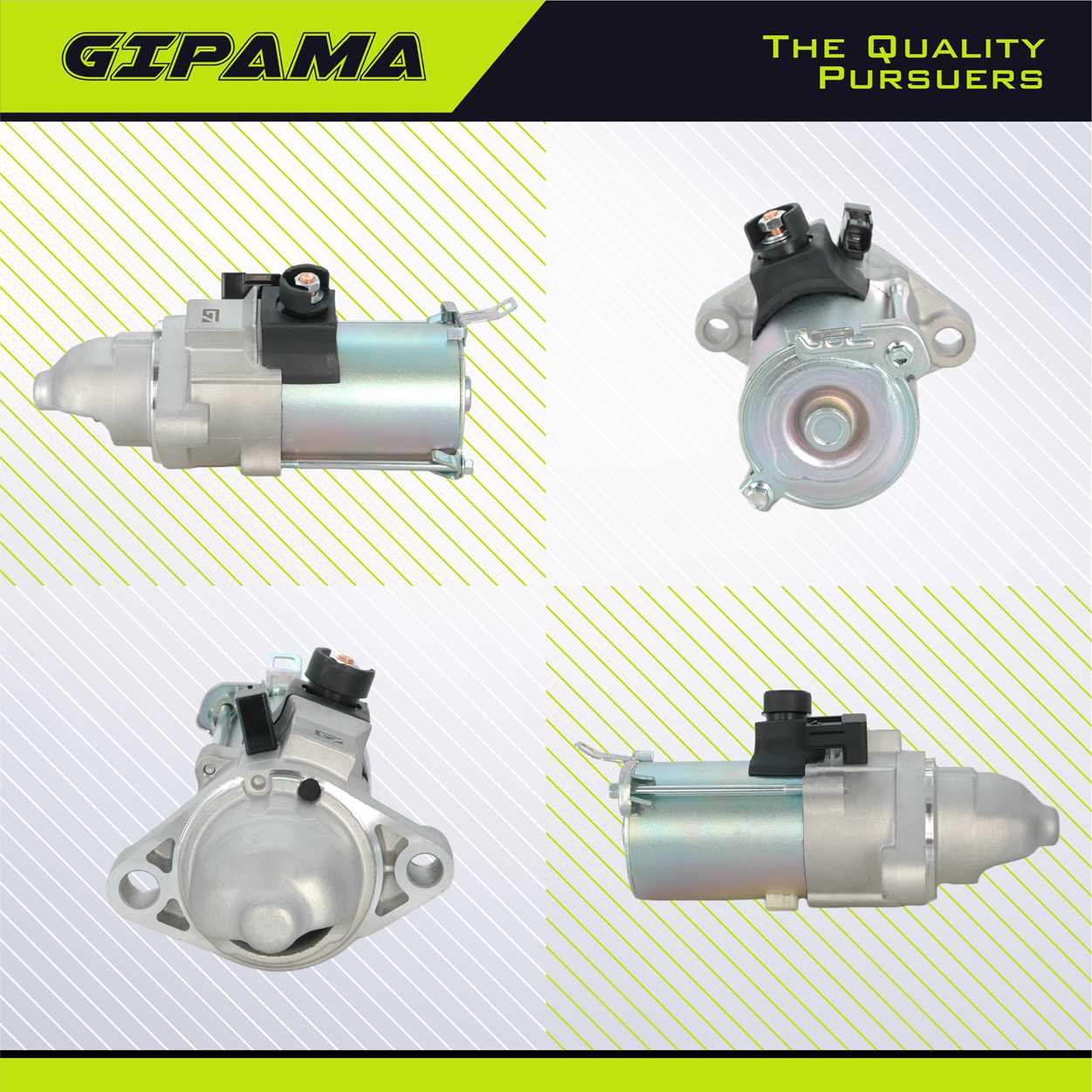 GIPAMA 17953 Starter for Acura RDX 2007 2008 2009 2010 2011 2012, L4 2.3L,Replace# 31200RWCA01, SM73003,17953N Starter