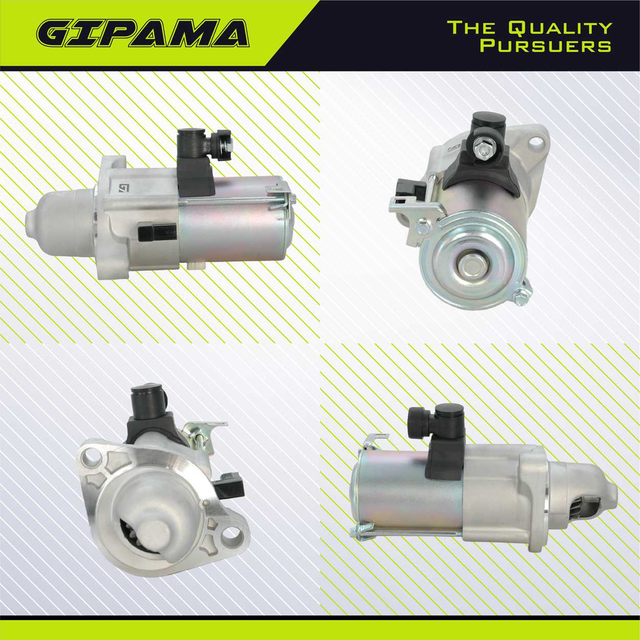 GIPAMA 16434 Starter for Honda CR-V CRV 2018-2021,Civic 2016-2021,for Honda Accord 2018 2019 2020, L4 1.5L,Replace# 31200-5AA-A01, 31200-5AA-A02,16434N Starter