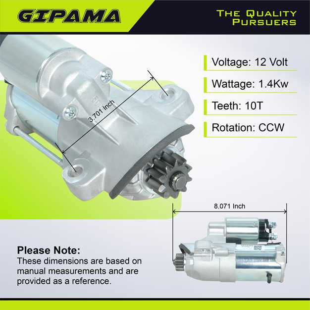 GIPAMA Starter for 2007-2020 Ford Police Interceptor Sedan Utility,Taurus,Taurus X,Edge,Explorer,Flex;Lincoln Continental,MKS,MKZ,MKT,MKX;Mercury Sable,3.5L 3.7L,V6(6692N)