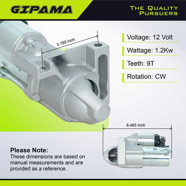 GIPAMA Starter for 2006-2011 Chevrolet Impala 3.5 3.9L, 2006-2007 Monte Carlo 3.9L, 2009-2011 Buick Lucerne 3.4L, 2006 Equinox Torrent 3.4L V6(6785N)