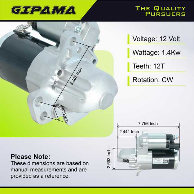 GIPAMA Starter Compatible with Chery Camaro 2010-2014, for Cadillac ATS 2013-2014, CTS 2005-2014, SRX 2006-2009, STS 2.8L 3.0L 3.6L,V6(17996N)