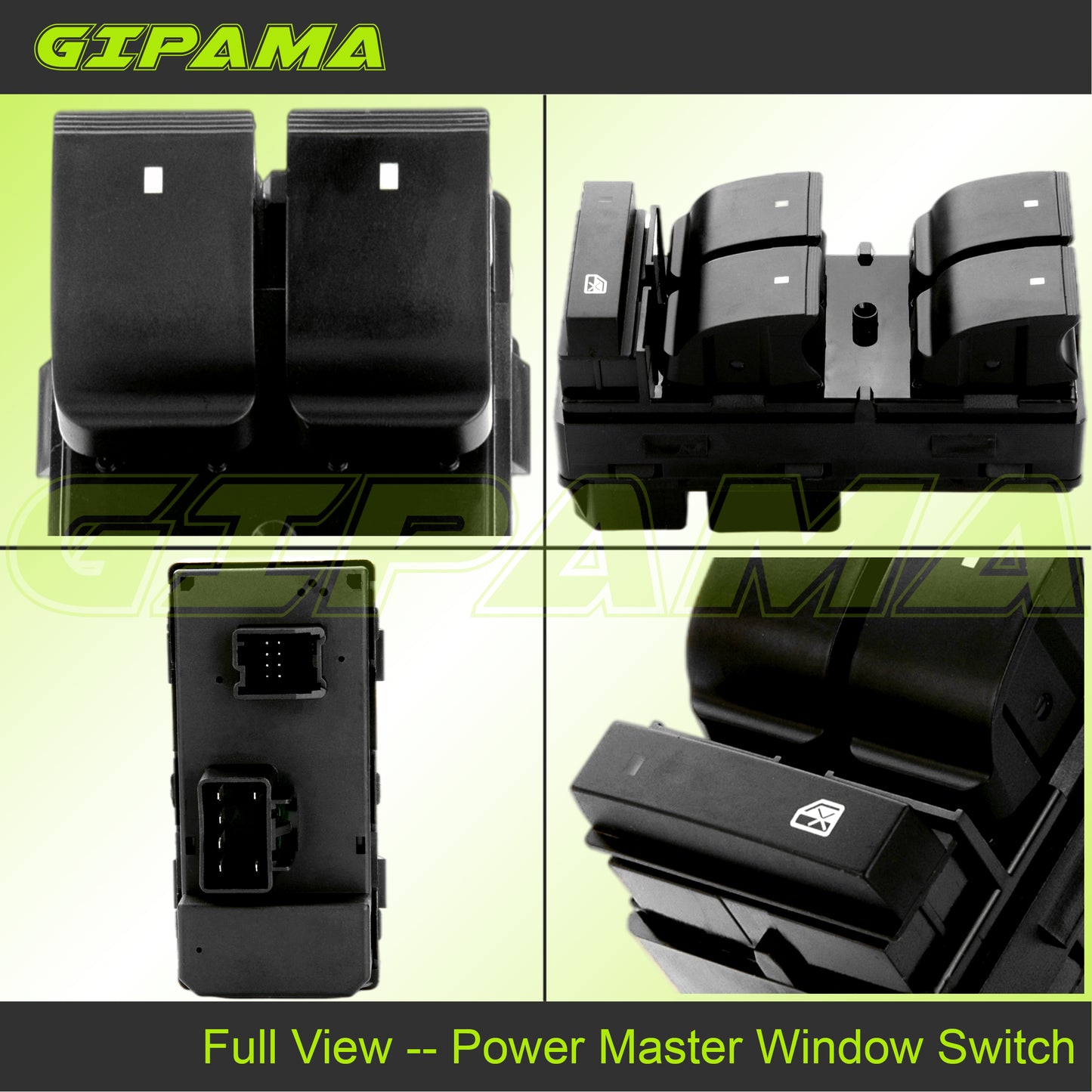 Gipama 901-341 Power Window Switch for Chevrolet Silverado 2007-2017, GMC Sierra 2007-2014(Driver Side)