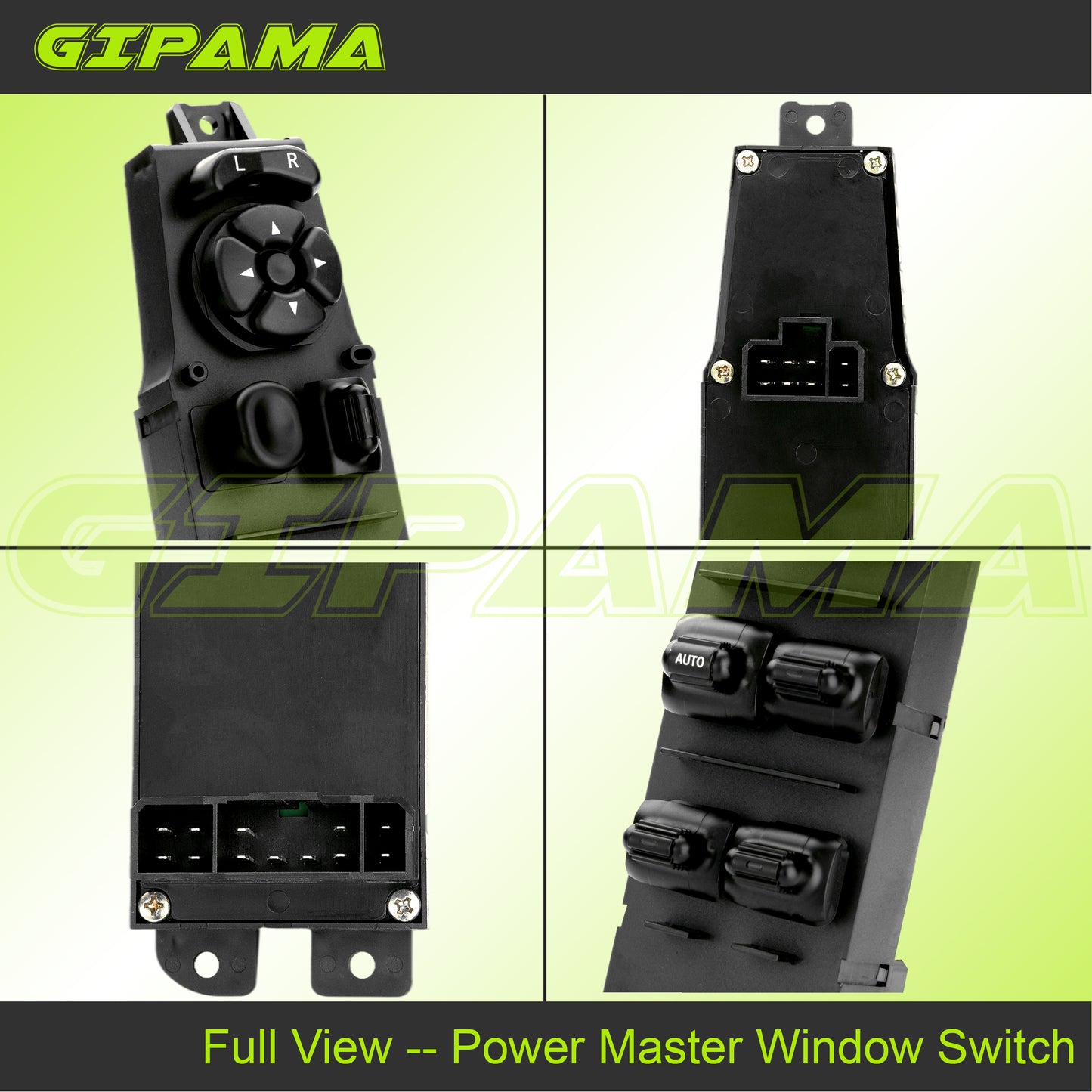 Gipama 901-448 Power Window Switch for 2003-2004 Dodge Dakota, 2001-2003 Durango, 2003-2009 Ram 1500/Ram 2500/Ram 3500（Driver Side)