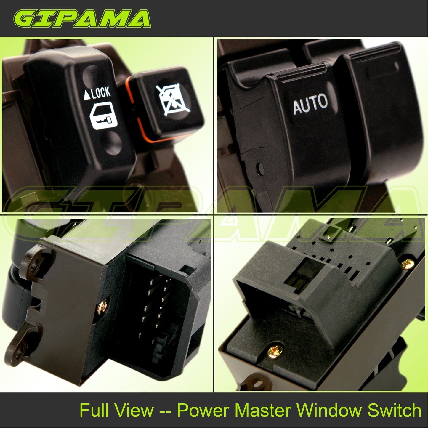 Gipama 901-705 Power Window Switch for Scion xA 2004-2006, Scion xB 2004-2006, Toyota Camry 2002-2006, Toyota Sienna 2004-2009(Driver Side)